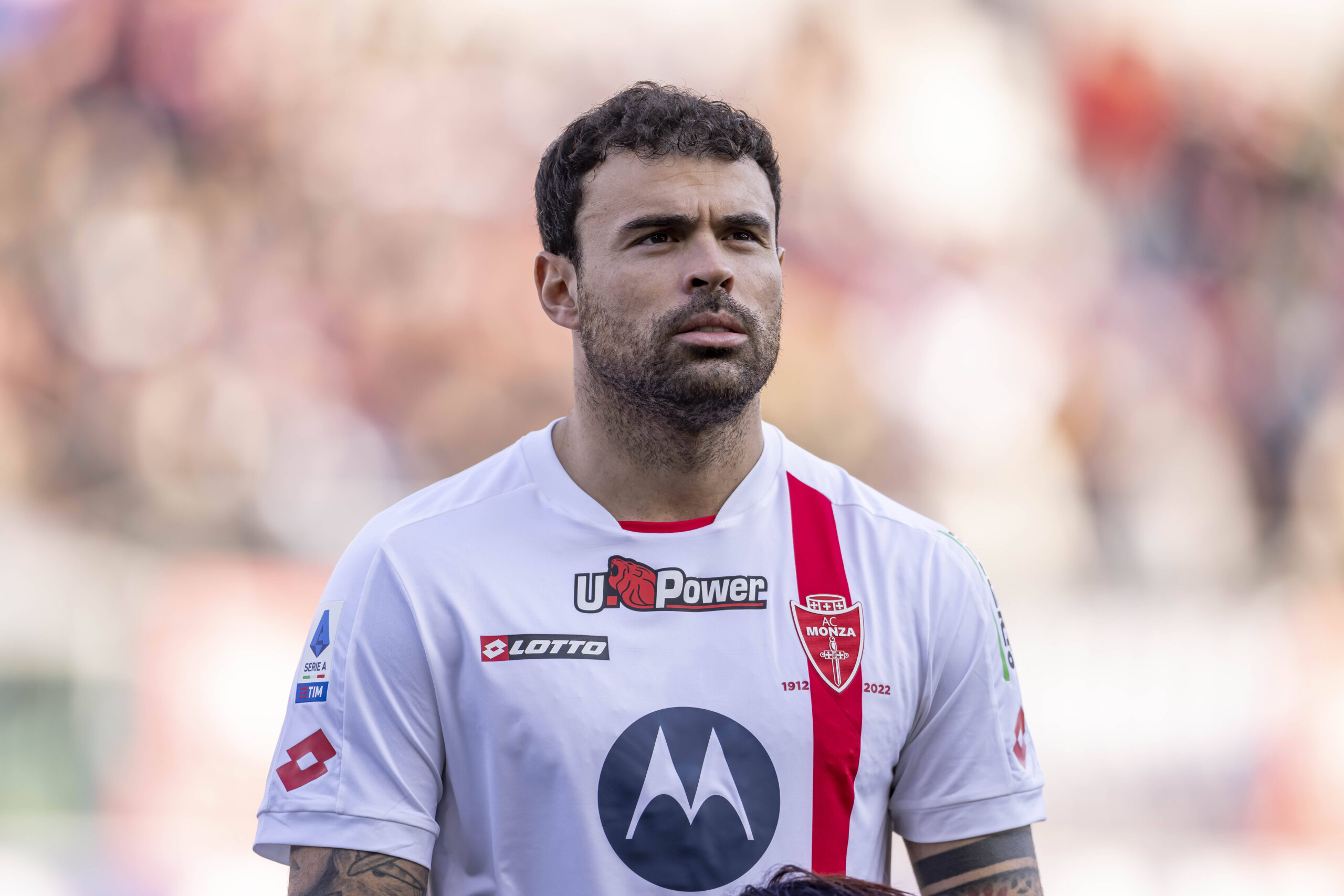 Andrea Petagna con la maglia del Monza