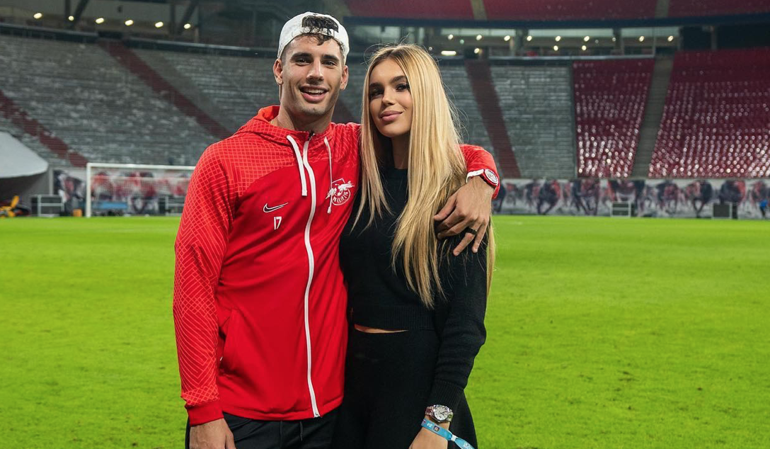 Dominik Szoboszlai e la sua fidanzata Fanni Gécsek