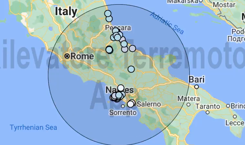 Terremoto nei pressi di Isernia: forte scossa avvertita anche a Napoli