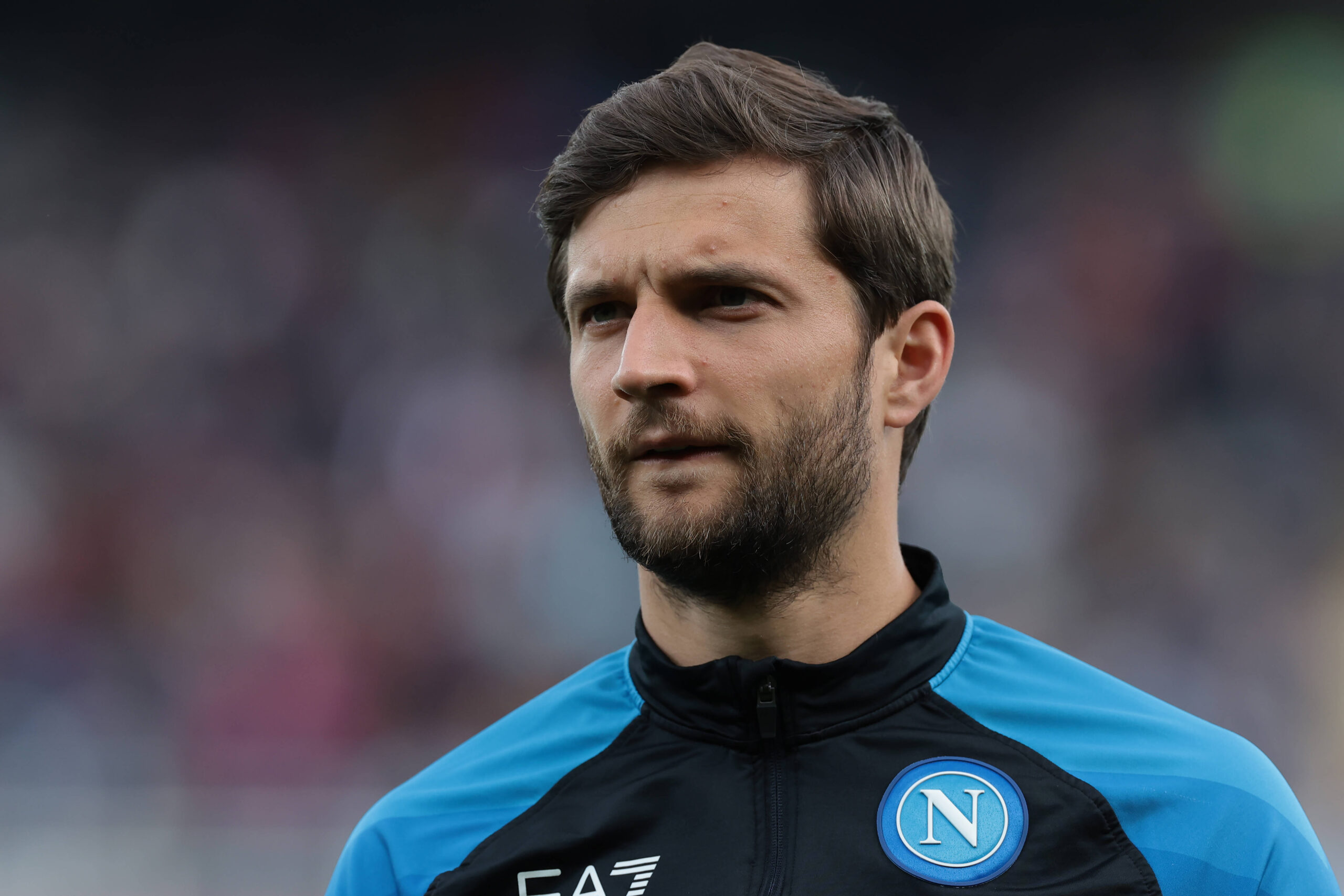 Bereszyński in campo durante Torino-Napoli