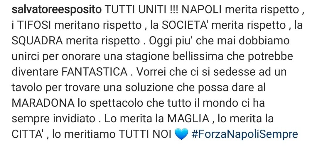 Salvatore Esposito Napoli Milan Scudetto Tifosi