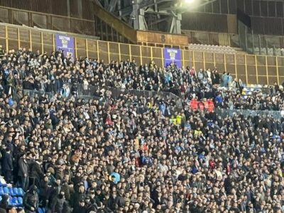 Scontri in Curva B durante Napoli Milan
