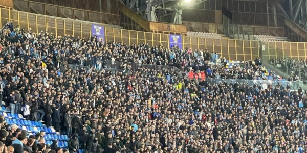 Scontri in Curva B durante Napoli Milan