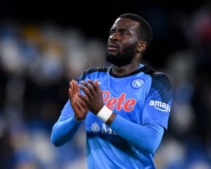 Ndombele in campo durante Napoli-Milan