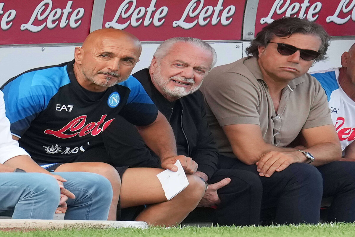 Spalletti, De Laurentiis e Giuntoli