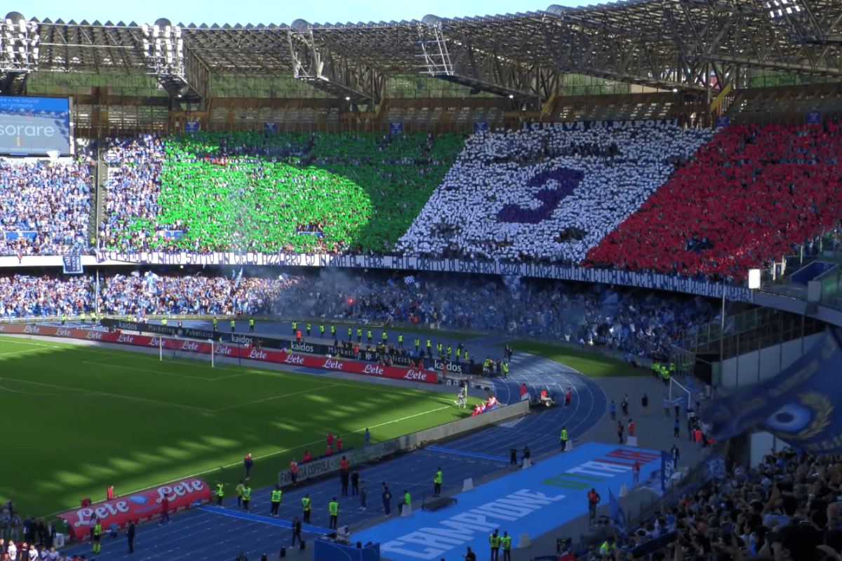 Coreografia Stadio Maradona Napoli Scudetto