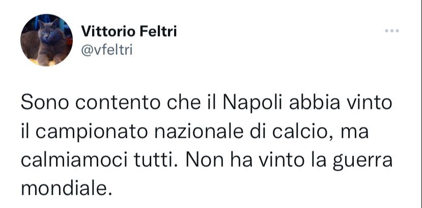 Feltri Tweet