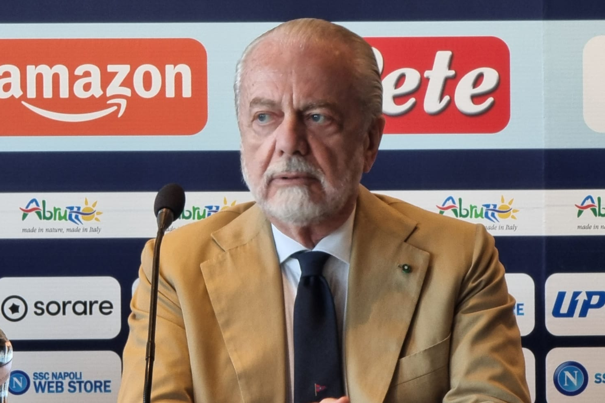 Italiano Napoli, annuncio di De Laurentiis in conferenza stampa
