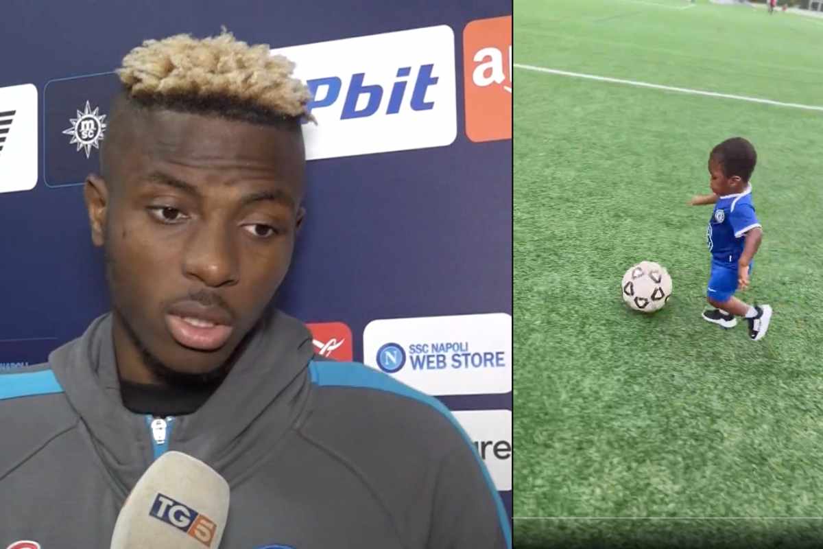 Gesto bellissimo di Osimhen