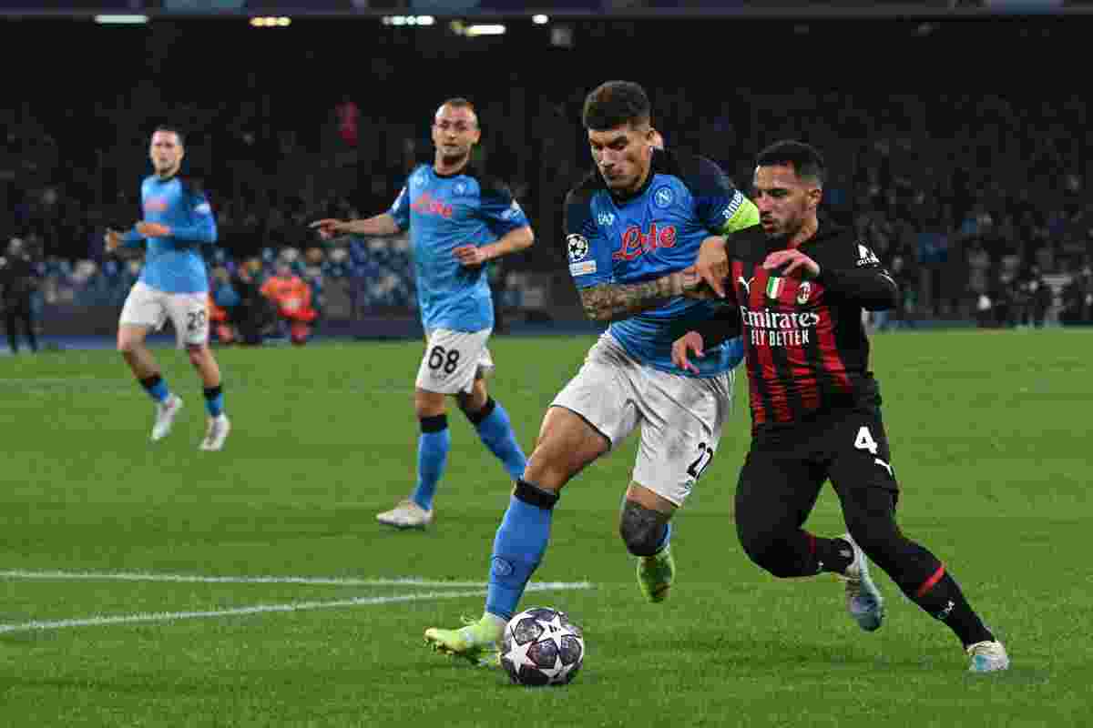 Napoli - Milan in Champions League