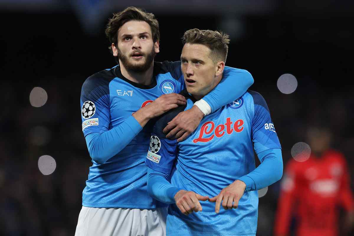 Bel gesto della squadra nei confronti di Zielinski