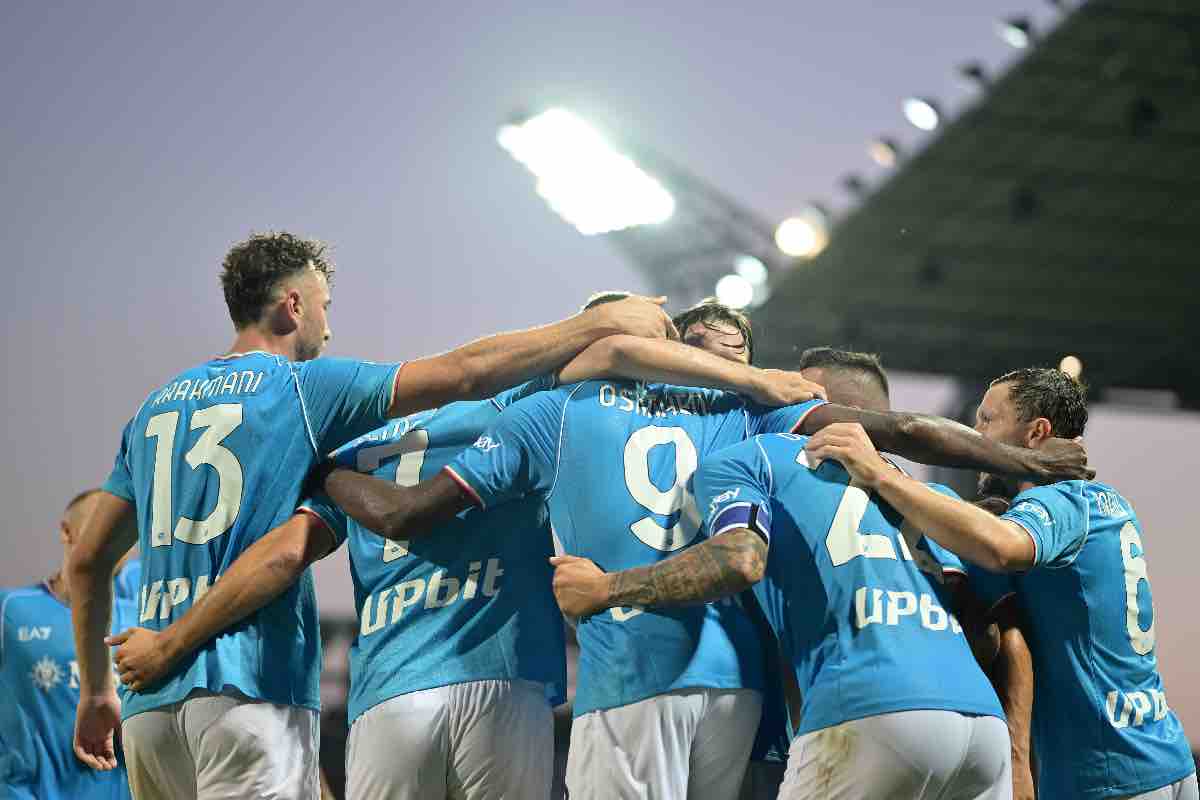 Allenamento al Maradona per il Napoli.