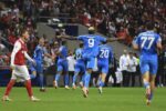 Esultanza Napoli in Champions League contro lo Sporting Braga