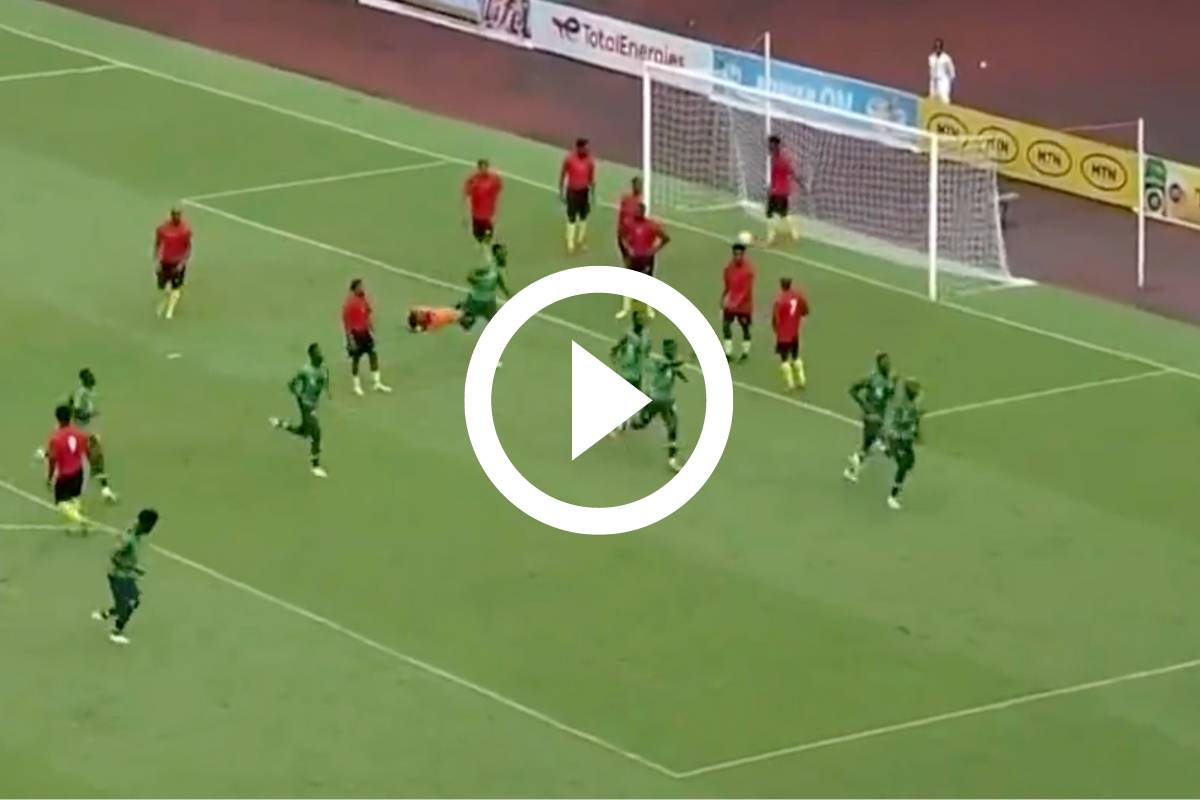 Gol di Osimhen con la Nigeria