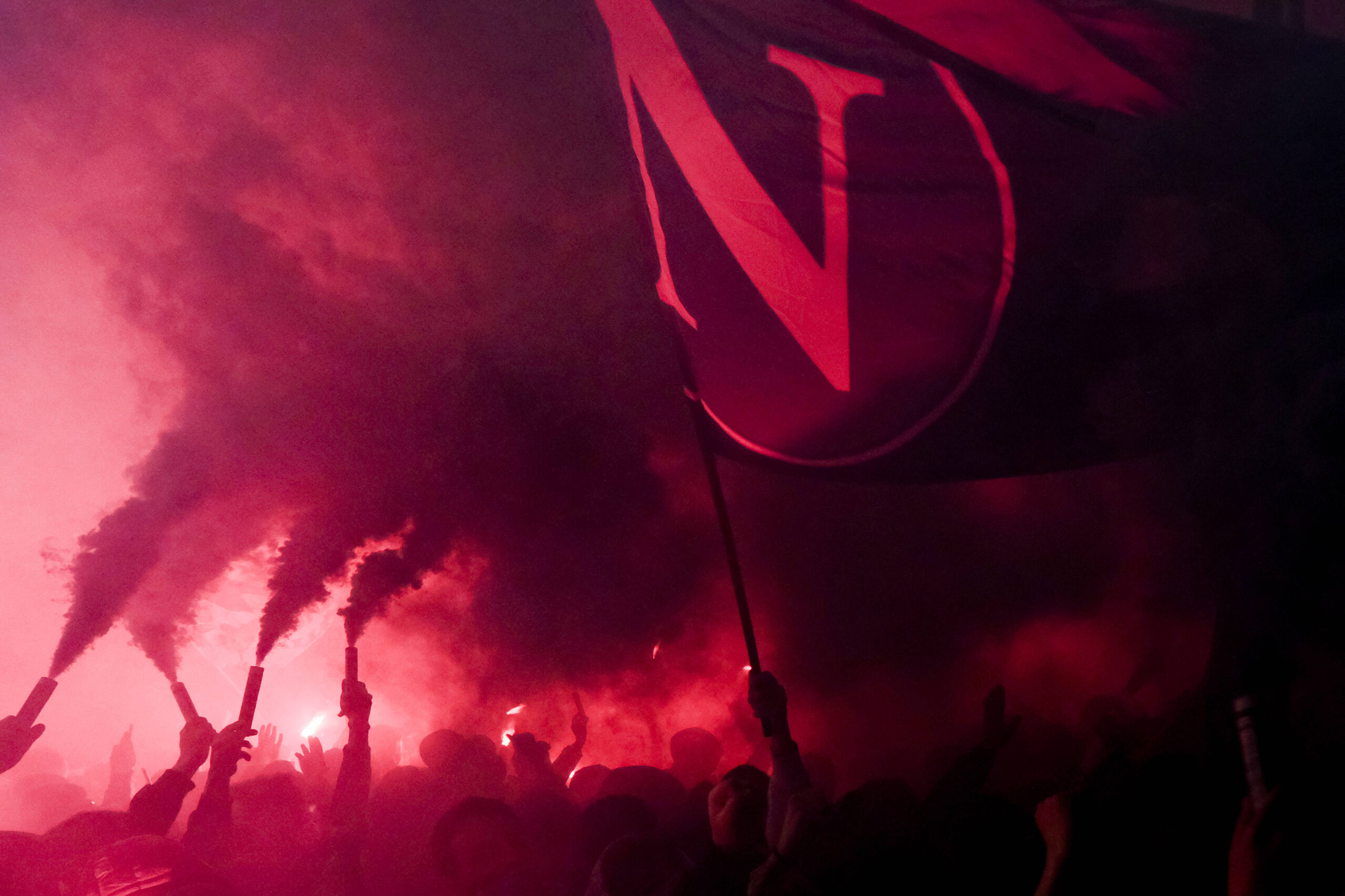 Tifosi Napoli in festa per la vittoria dello Scudetto