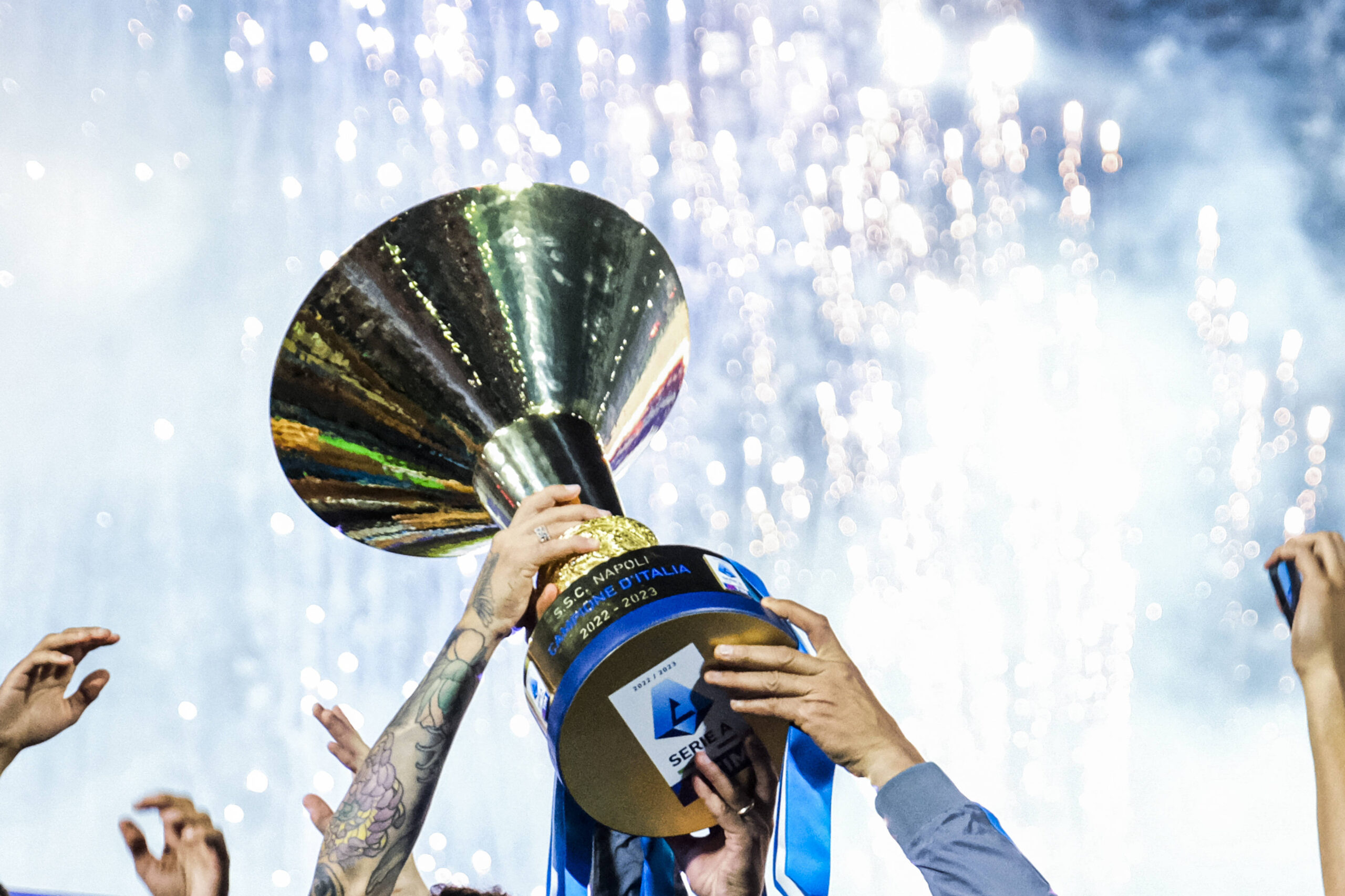 Il trofeo vinto dal Napoli nella Serie A 2022-23
