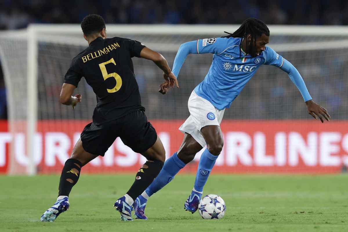 Anguissa in azione contro il Real Madrid