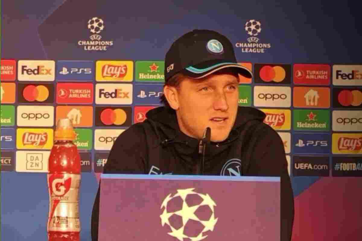 Zielinski rinnovo, conferenza stampa Union Berlino Napoli