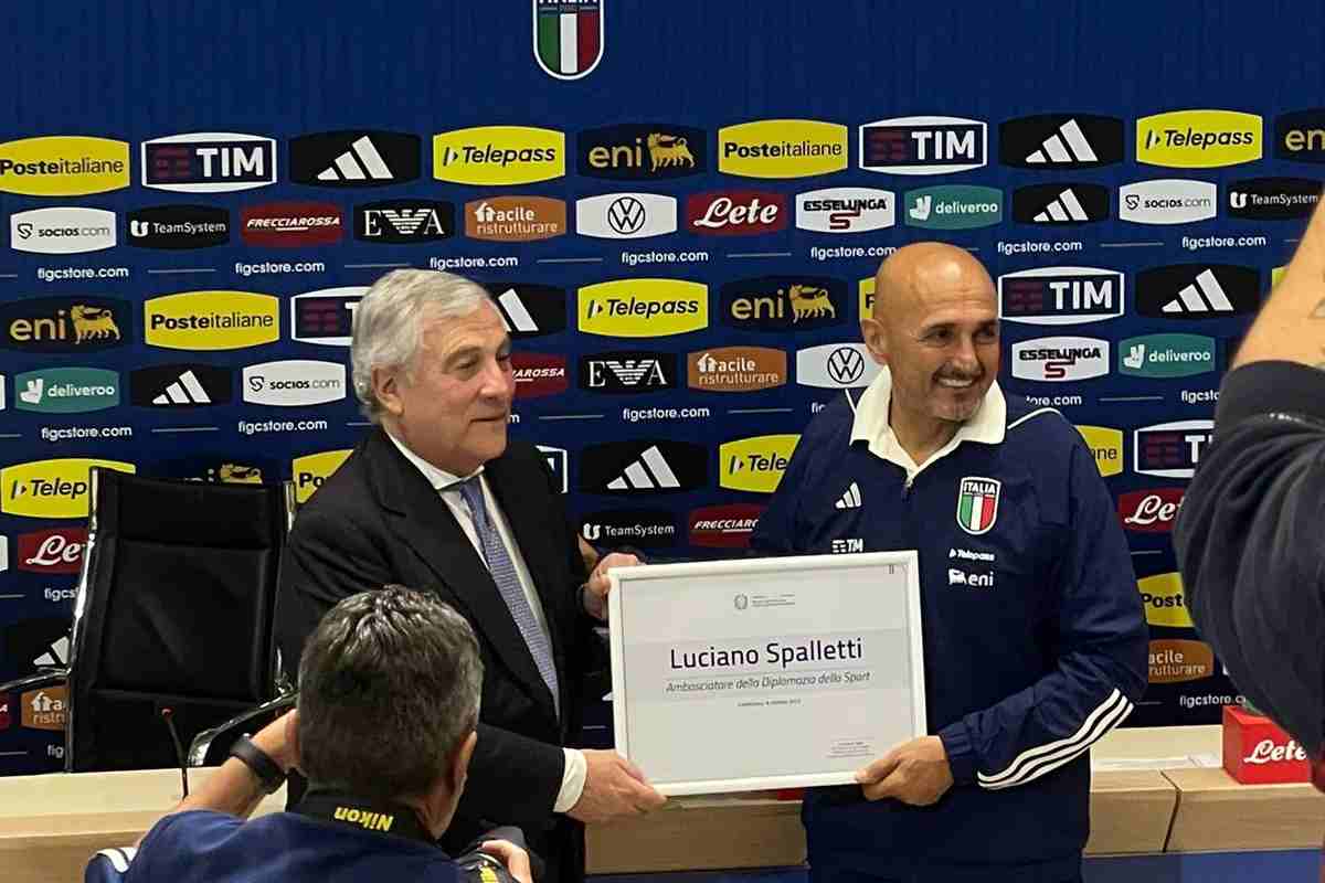 Spalletti nominato da Tajani come ambasciatore dello sport