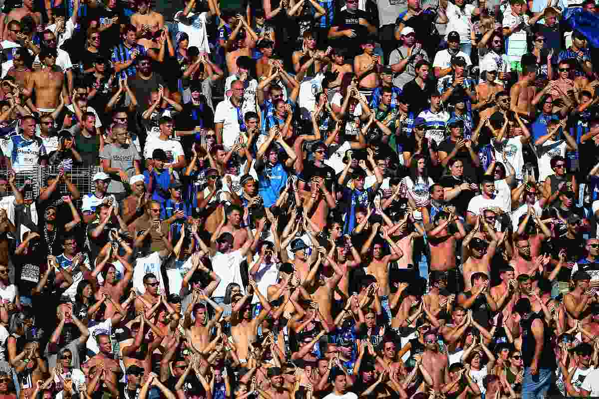 Coro contro Napoli in Atalanta-Juventus