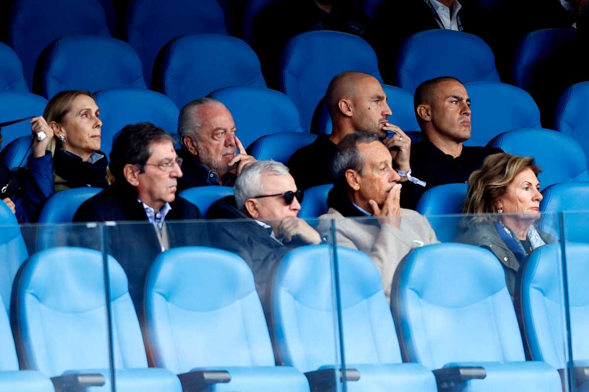 ADL in tribuna insieme ai fratelli Cannavaro