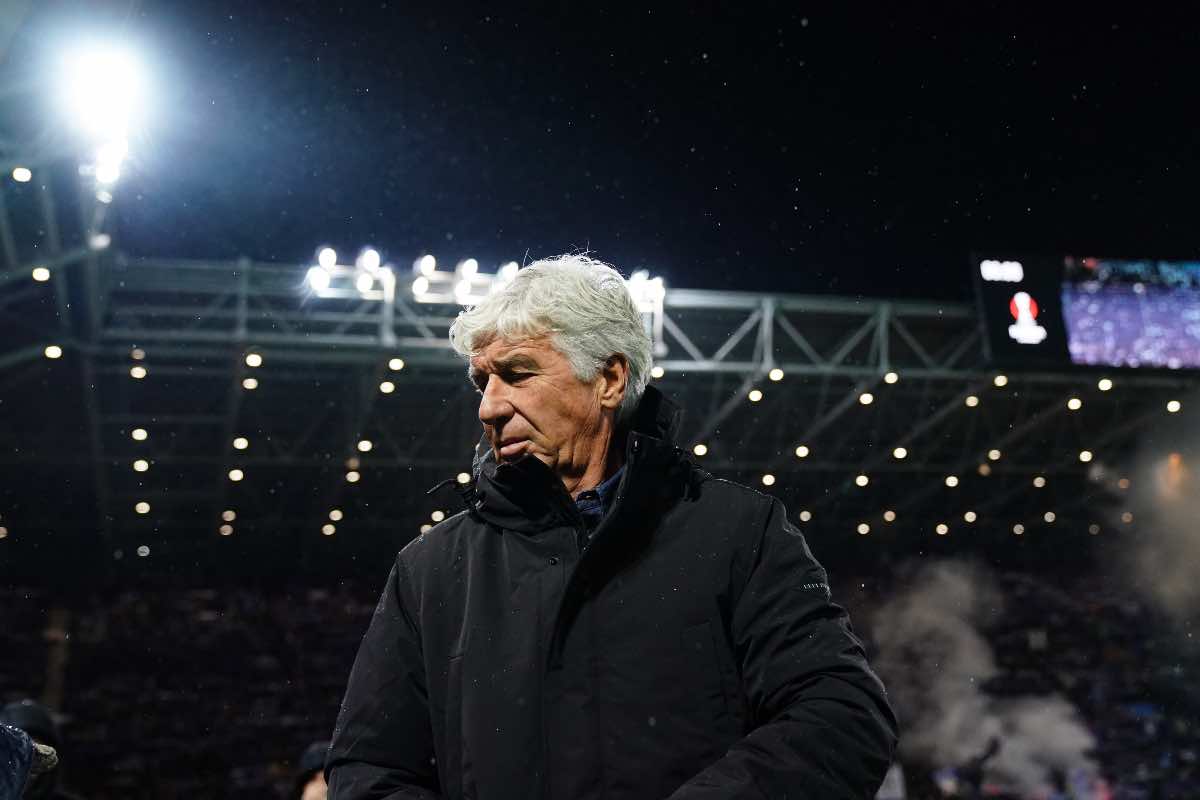 Gasperini amareggiato nel post gara 