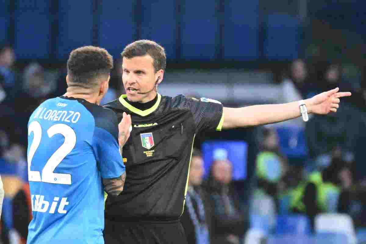 Di Lorenzo, Del Genio lo avverte in vista di Roma-Napoli: deve cambiare il comportamento con gli arbitri