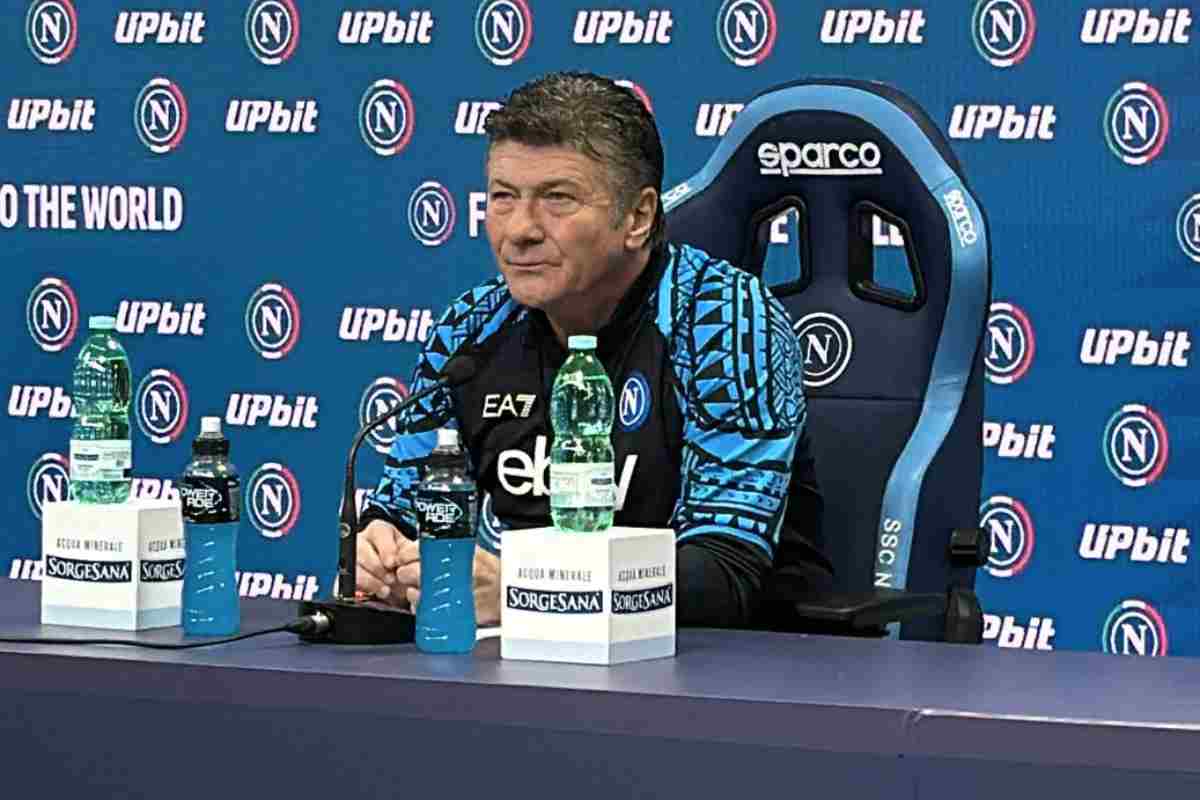 Mazzarri parla in conferenza prima di Napoli-Monza