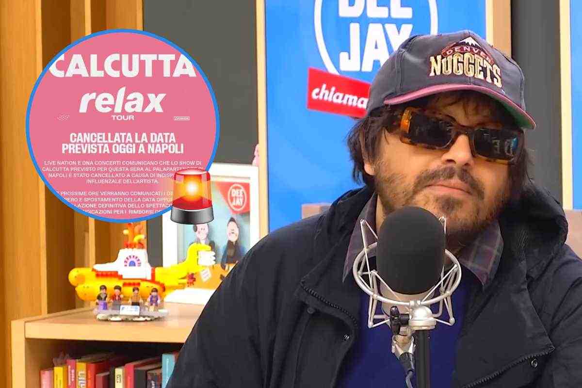 Calcutta annulla il concerto a Napoli