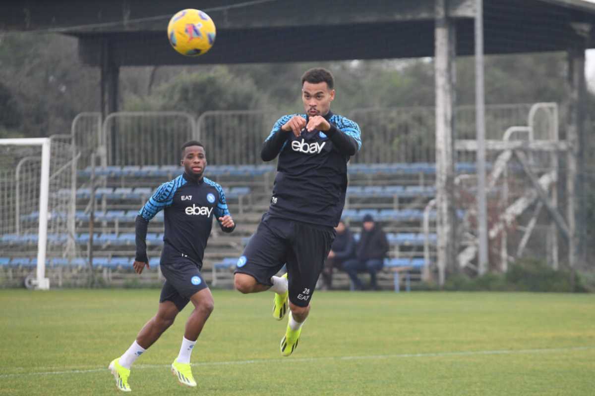 Allenamento Napoli verso la partita contro la Lazio