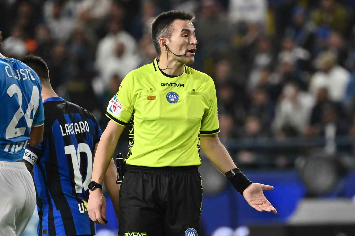 La moviola di Napoi Inter e i voti all'arbitro Rapuano