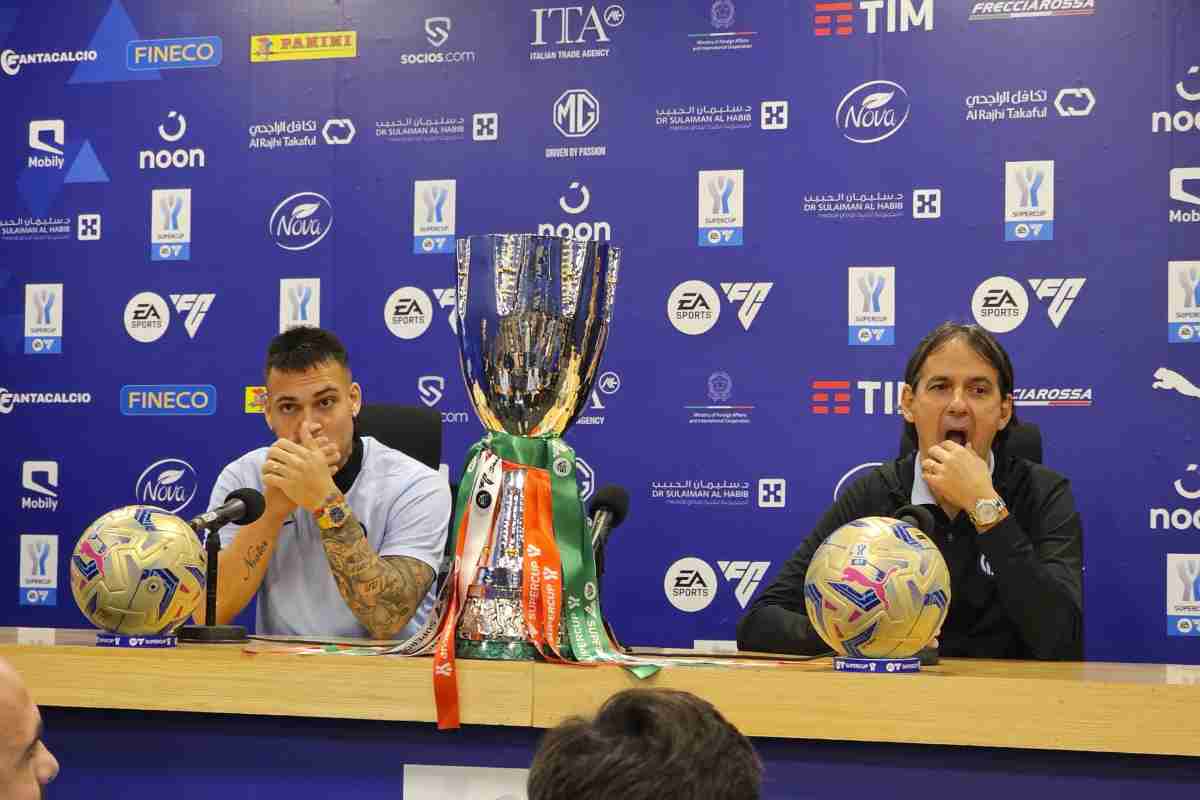 Lautaro e Inzaghi parlano in conferenza prima di Napoli Inter