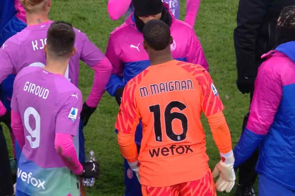 Insulti razzisti in Udinese Milan, Maignan lascia il campo