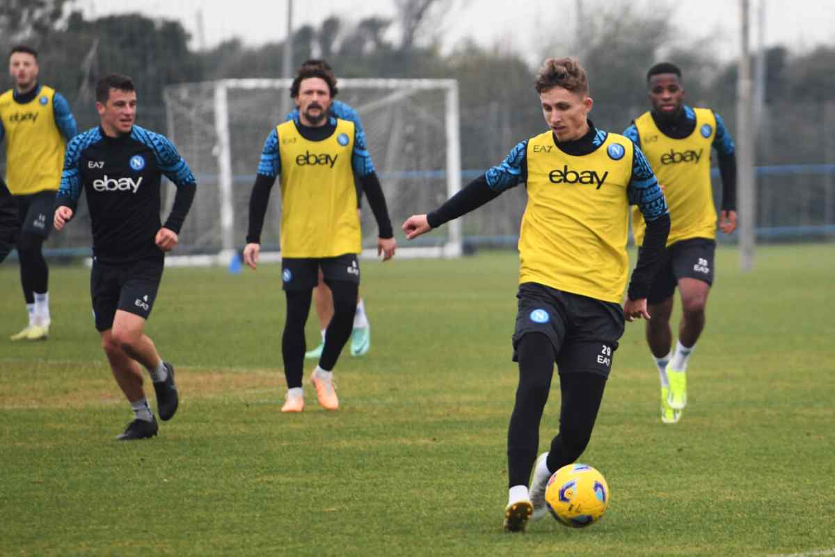 Napoli Allenamento a Castel Volturno in vista della partita contro la Lazio