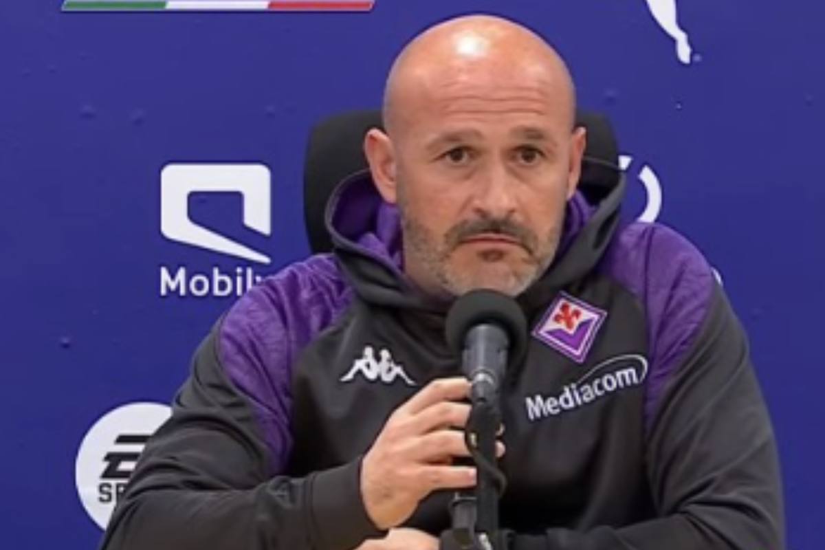 Vincenzo Italiano in conferenza stampa per Napoli Fiorentina