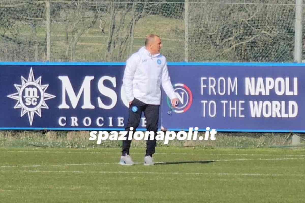 Napoli: un azzurro comincia l'allenamento a parte