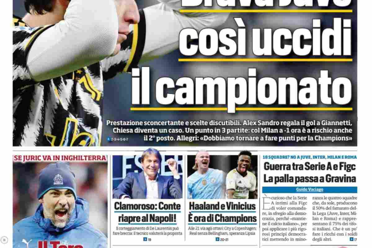 Tuttosport lancia la bomba: "Conte riapre al Napoli"