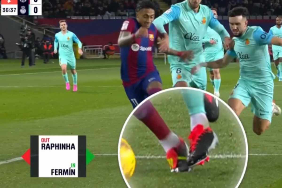 Infortunio Raphinha: allarme Barcellona