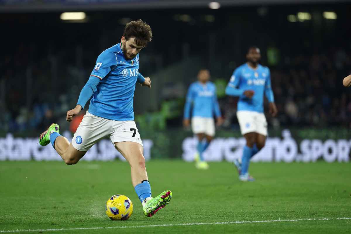 Kvaratskhelia in dubbio per il match contro l'Atalanta