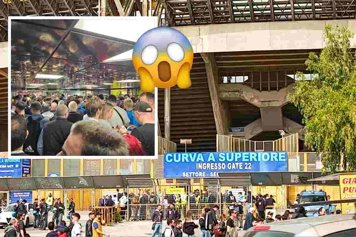 Napoli-Atalanta: disagi prima del match