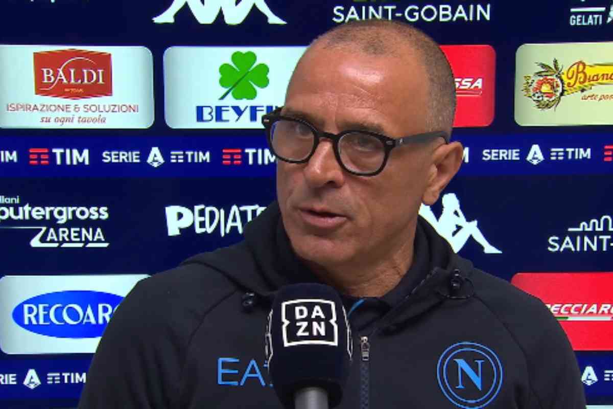 Calzona elogia un azzurro prima di Empoli-Napoli