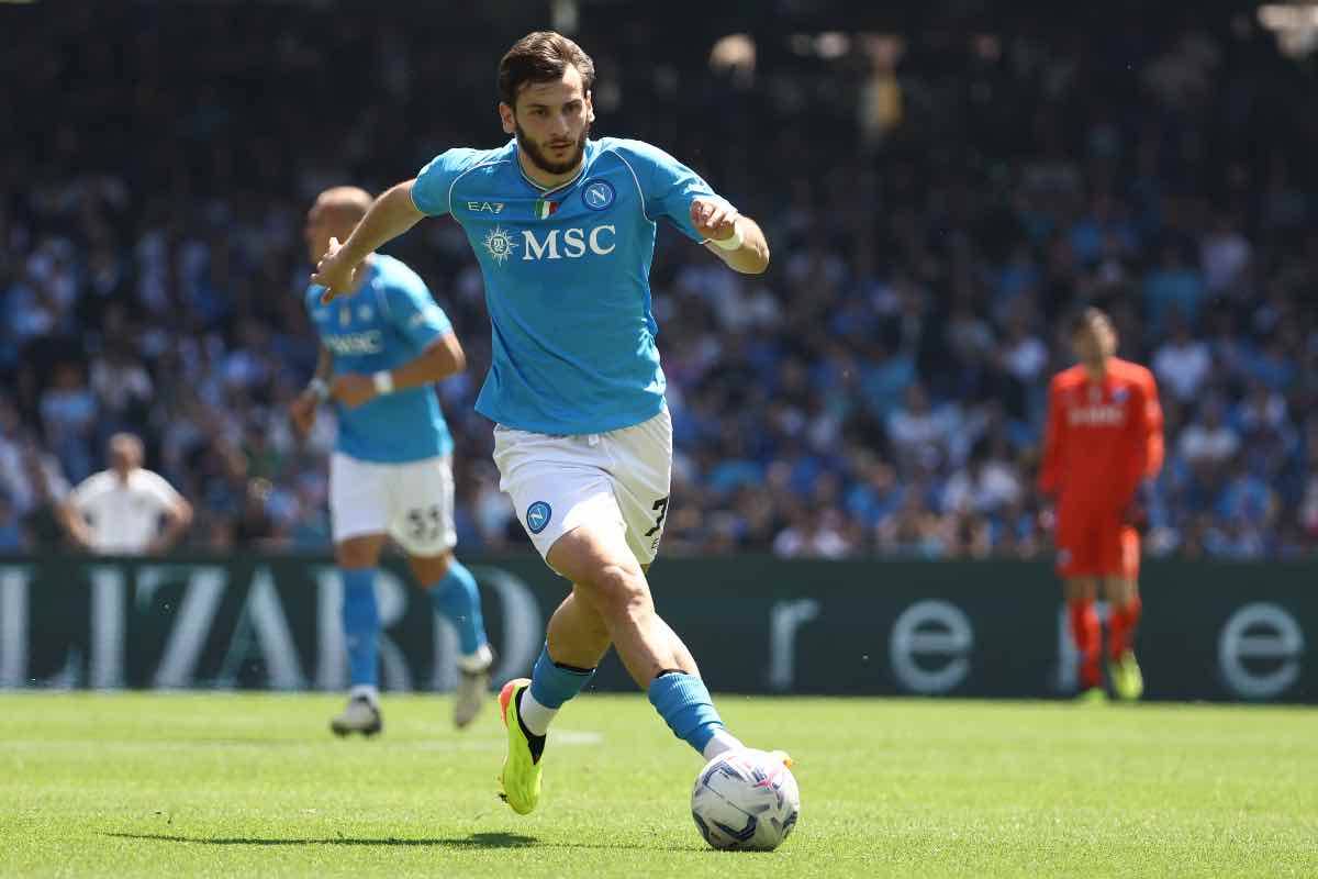 Empoli-Napoli, le condizioni di Kvaratskhelia