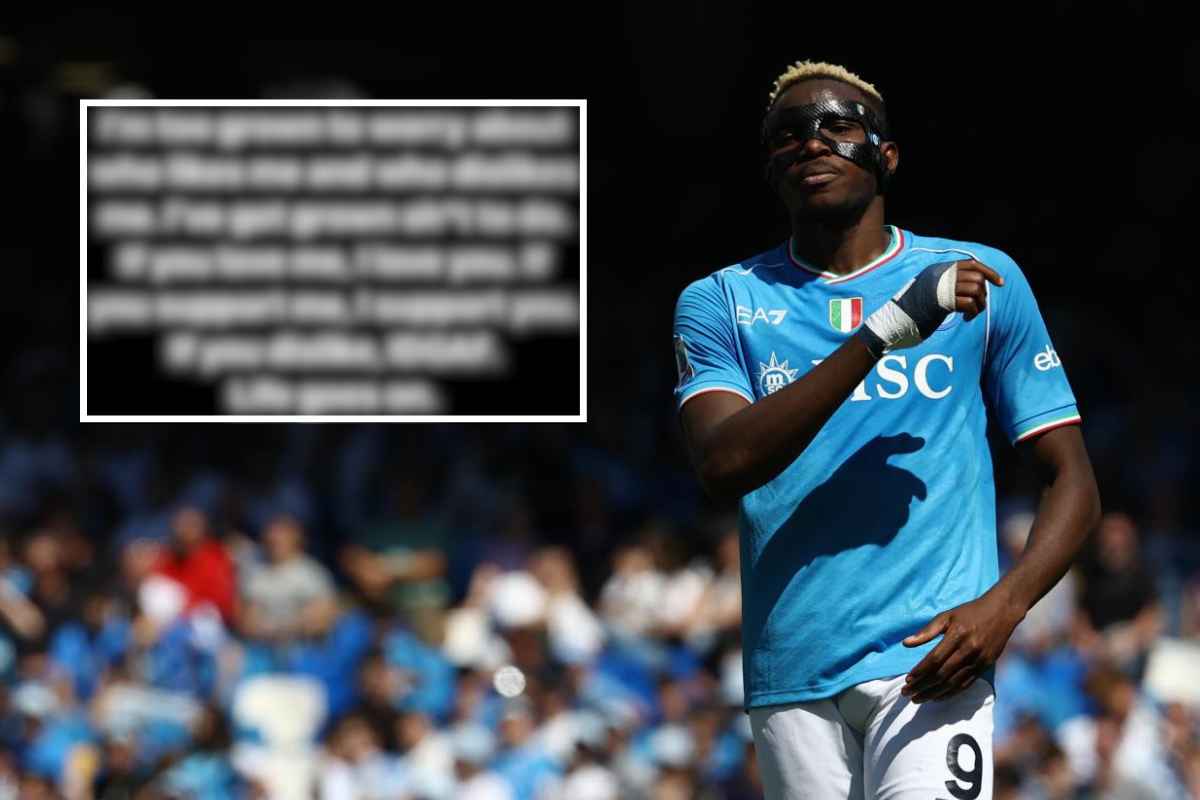 Osimhen risponde alle critiche