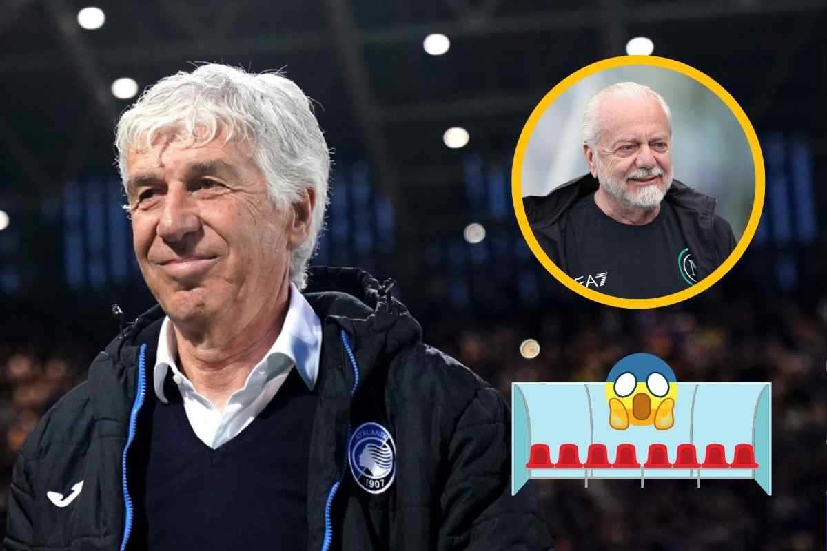 De Laurentiis, contatto con Gasperini: il tecnico racconta dell'interesse in diretta
