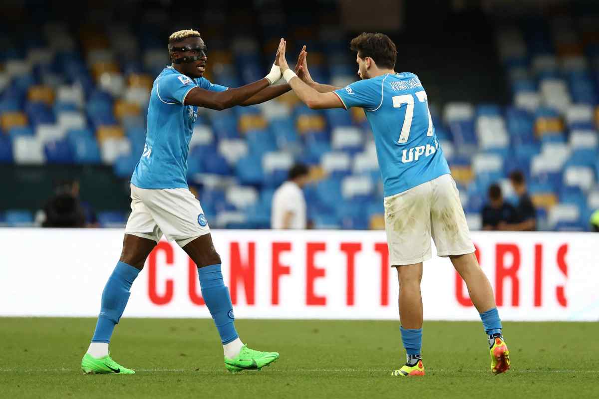 Udinese Napoli, infortunio Osimhen e Kvaratskhelia: le ultime da Castel Volturno
