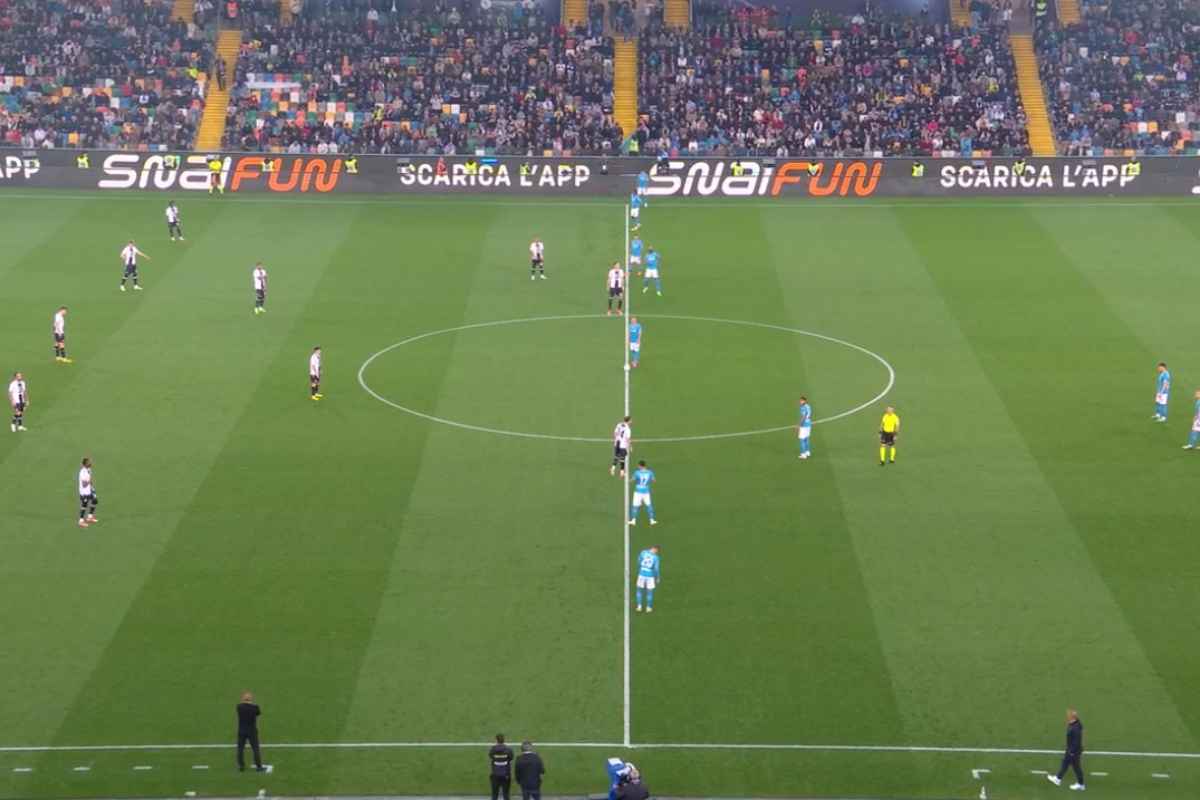 LIVE – Udinese Napoli 0 0: finito il primo tempo, zero tiri in porta per entrambe le squadre