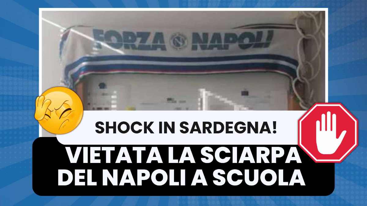 Sciarpa del Napoli in Sardegna