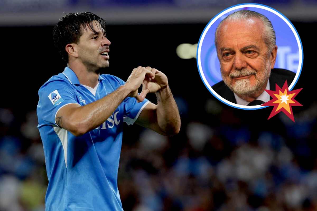 Giovanni Simeone e Aurelio De Laurentiis