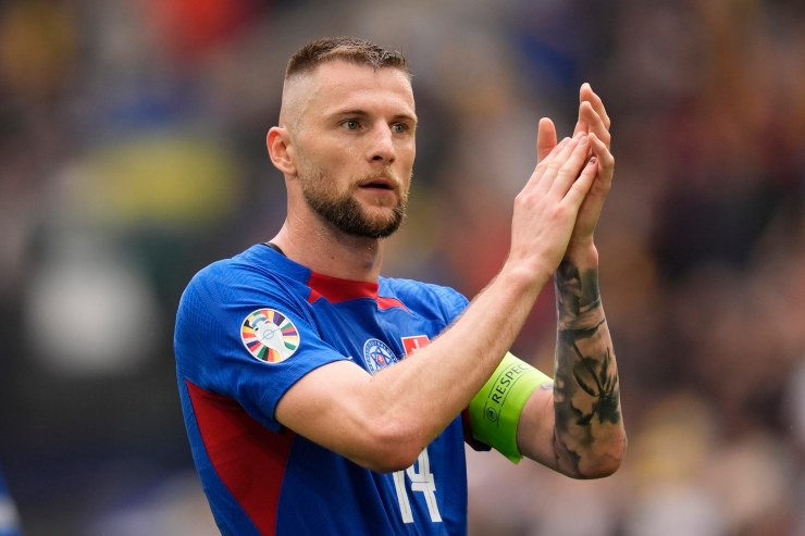 Skriniar in campo con la Slovacchia 