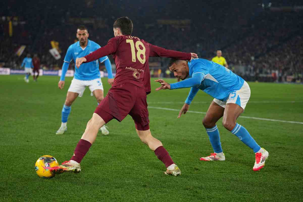 Roma Napoli 1-1, le parole di Soulè 